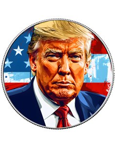 DREAMING OF TRUMP Donald Antique 1 Oz Silver Coin 1$ USA 2024